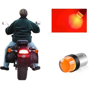 Motosiklet LED Stop Ampulü Çift Duy Çakarlı P21/5W 1ADET