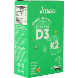 Provitamin D3(1000 Iu), Vitamin K2 İçeren Oral Sprey Takviye Edici Gıda