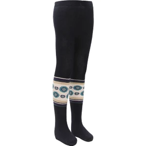 3'lü Çiçek Desenli Havlu Kız Çocuk Külotlu Çorap