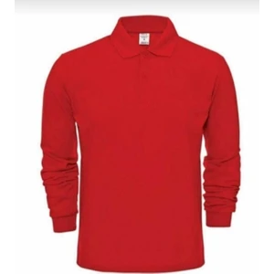 Fires Giyim Unisex Polo Yaka T-Shirt Uzun Kol