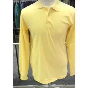 Fires Giyim Unisex Polo Yaka T-Shirt Uzun Kol