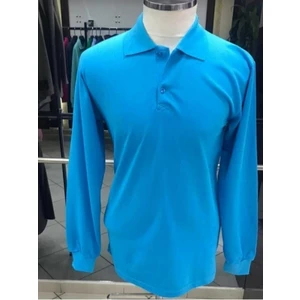 Fires Giyim Unisex Polo Yaka T-Shirt Uzun Kol