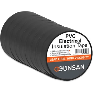 Günsan Pvc Izole Bant Siyah 10 Adet