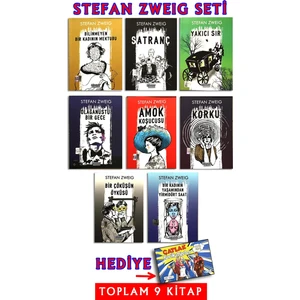 Stefan Zweig Seti + Çatlak Karikatürler 9 Kitaplı Set