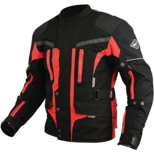 7152 Uzun Kırmızı Motosiklet Mont