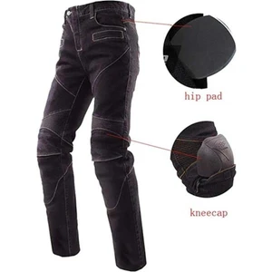 P-050 Motosiklet Kevlar Siyah Kot Pantolon