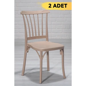 2 Adet Violet Cappucino Pratik Sandalye / Balkon-Bahçe-Mutfak