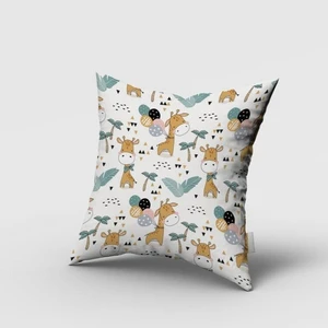 Bebek Zürafa, Çift Taraflı, Ithal Kadife Kumaş, Çocuk Bebek Odası Kırlent Kılıfı