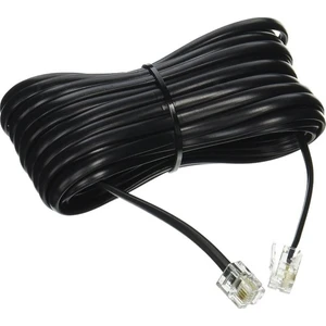 Lıvolo 2 Metre Siyah Telefon Modem Adsl Vdsl Ara Kablosu Telefon RJ11 Hat Bağlantı Kablosu