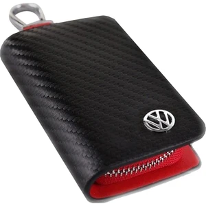 Oto Tuning Karbon Cüzdan - Volkswagen Uyumlu Karbon Desenli Gerçek Deri Cüzdan Anahtarlık