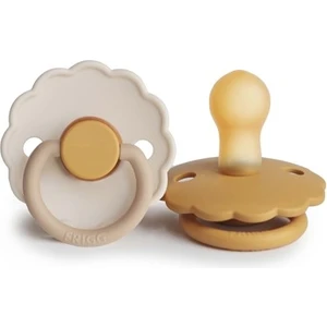 Frıgg Daisy Ikili Kauçuk Emzik - Chamomile / Honey Gold 6-18 Ay
