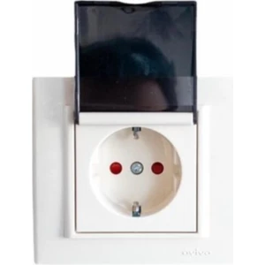 Topraklı Kapaklı Çocuk Korumalı Priz Ovivo