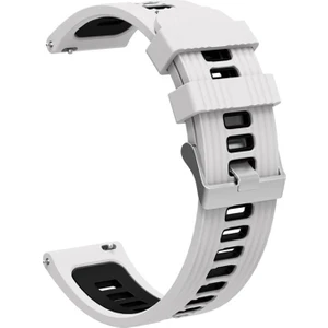 Case Street Spovan Watch Plus Kordon Delikli Çift Renk Şık Tasarım Krd 55  Beyaz