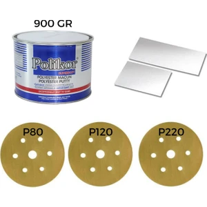 Süpersoft Polyester Çelik Macunu 900 gr Uygulama Seti