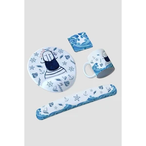 Fisherman Mousepad, Kupa, Altlık ve Klavye Pedi Seti