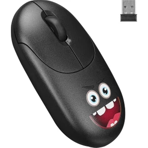 SM-26 FASHION 2.4Ghz Siyah Kabartmalı Kablosuz Mouse