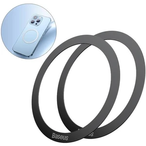 Halo Serisi 2 Adet/paket Manyetik Metal Halka Ultra Ince Yapışkanlı Telefon Tutucu Plaka