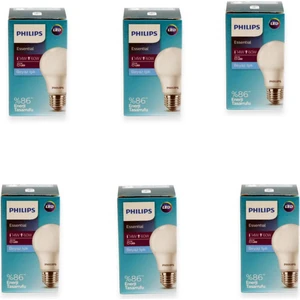 Phılıps 8W LED Ampul Beyaz ( 6’lı Paket)