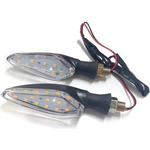 Motosiklet LED Sinyal Beyaz Camlı Ktm Model
