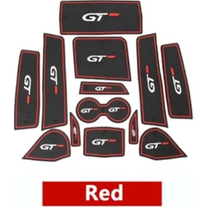 Kom Auto Gt Logo 13 Parça Kırmızı Kaymaz Ped