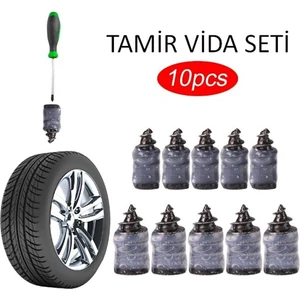 Epoksi ve Dekorasyn Lastik Tamir Kiti ( Kauçuk Vida Seti) (10 Adet)