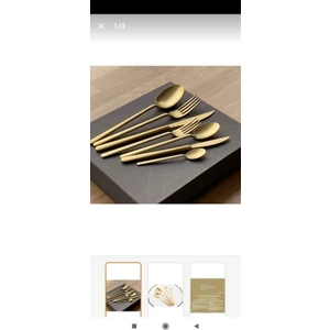 Bahama 42 Parça Titanyum Gold Çatal Kaşık Bıçak Seti