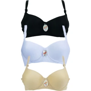 Kadın Dolgulu Balenli 3lü Sütyen