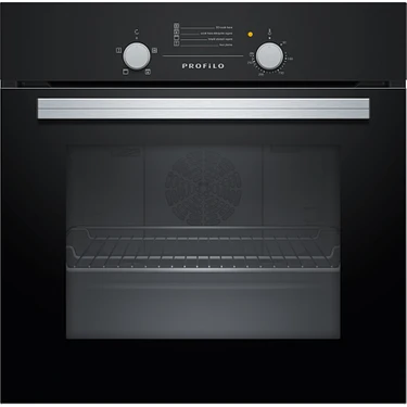 Profilo FRGA103S 66 Lt 4 Programlı Siyah Ankastre