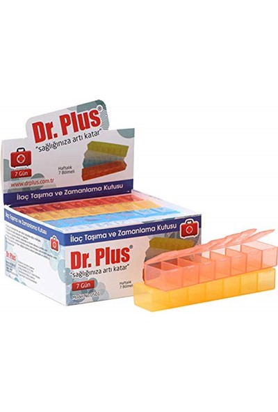 Dr Plus Ilaç Kutusu Haftalık 7 Gün 12 Li Paket