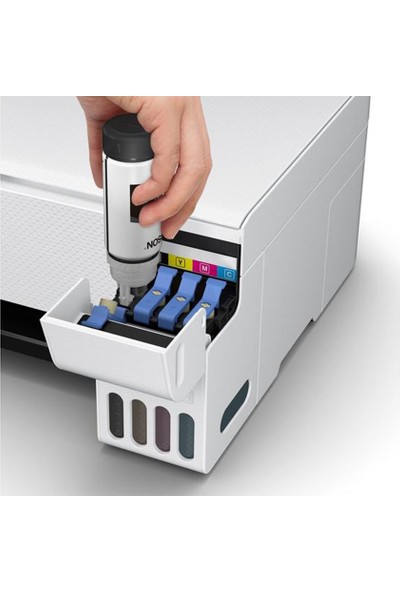 Epson EcoTank L3256 Renkli Tanklı Yazıcı Baskı-Tarama- Kopya - (USB, WiFi, Wi-Fi Direct) + ORİJİNAL EPSON Mürekkep C11CJ67411