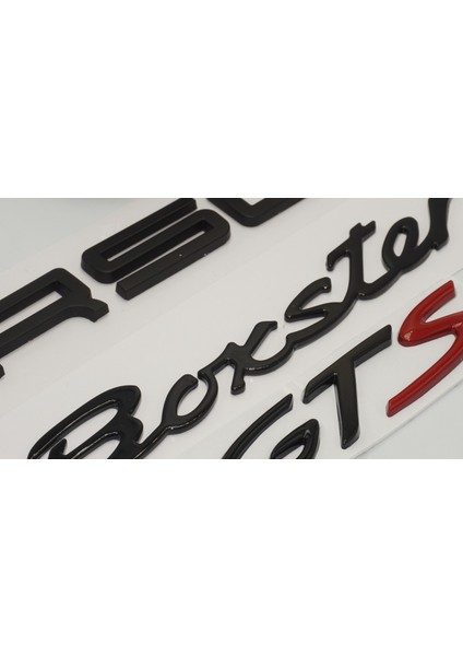 Porsche Boxster Gts Bagaj 3m 3D Abs Yazı Logo Amblem Seti