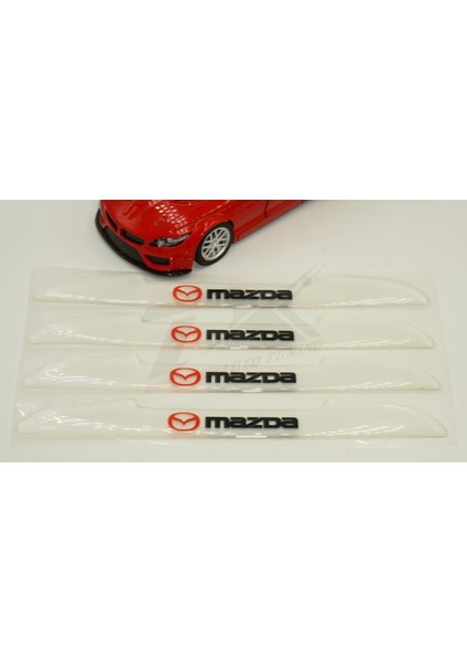 Mazda Logo Kapı Kenarı Koruma Şeffaf Kauçuk 3m Band New Style