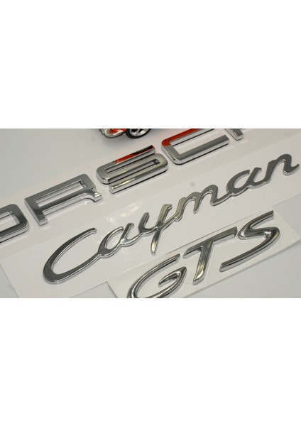 Porsche Cayman Gts Bagaj 3m 3D Abs Yazı Logo Amblem Seti