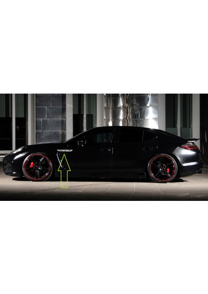 Porsche Cayman Taycan Logo Yan Çamurluk 3m 3D Damla Silikon Yeni Nesil Logo Amblem