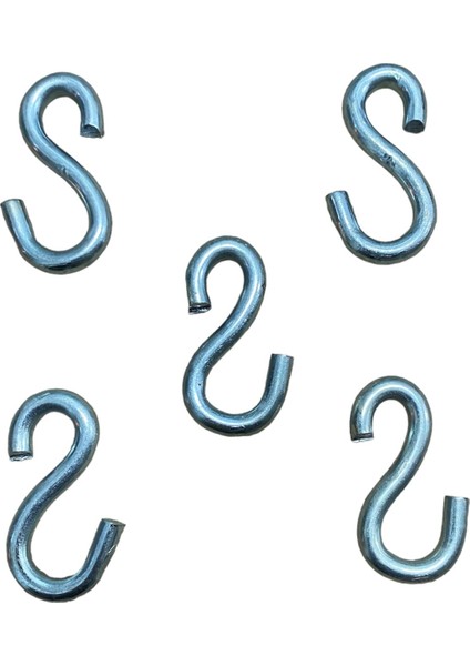 6 mm Galvanizli S Kanca / 5 Adet