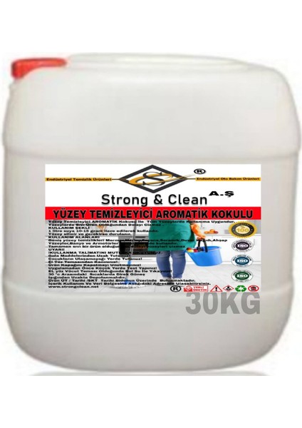 Yüzey Temizleyici Aromatik Kokulu 30 kg