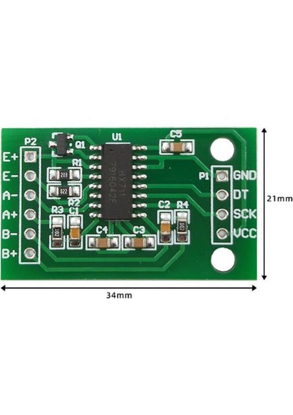 HX711 Çift Kanal Tartı Sensörü Modülü(Standart Versiyon)