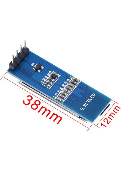 128X32 OLED LCD Ekran 0.91 Inch SSD1306 Mavi(Arduino Uyumlu) fiyatları