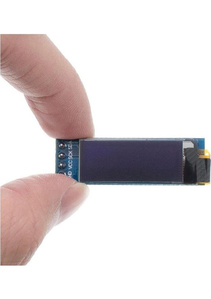 128X32 OLED LCD Ekran 0.91 Inch SSD1306 Mavi(Arduino Uyumlu) modelleri