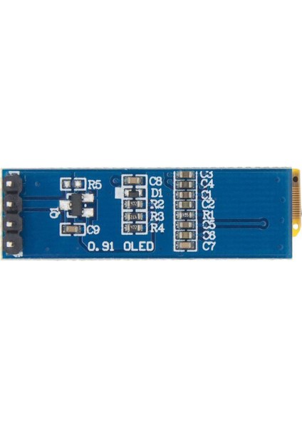 128X32 OLED LCD Ekran 0.91 Inch SSD1306 Mavi(Arduino Uyumlu) fırsatları
