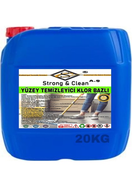 Yüzey Temizleyici Klor Bazlı 20 kg