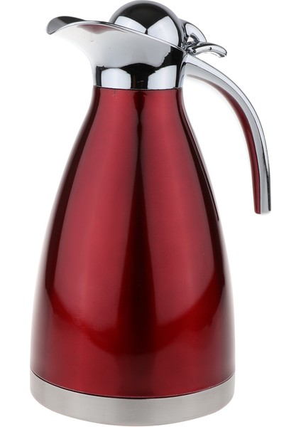 1.5l Paslanmaz Çelik Yalıtımlı Çay Potu Kalıp Termal Kırmızı