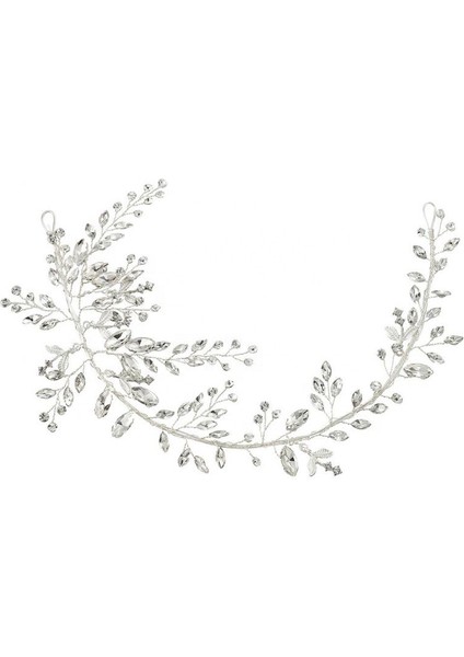 Kristal Gelin Tacı,saç Aksesuarı Gelin Kına Tacı Düğün Aksesuarı