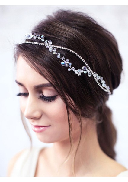Kristal Gelin Tacı Gelin Saç Aksesuari Gelin Taci,