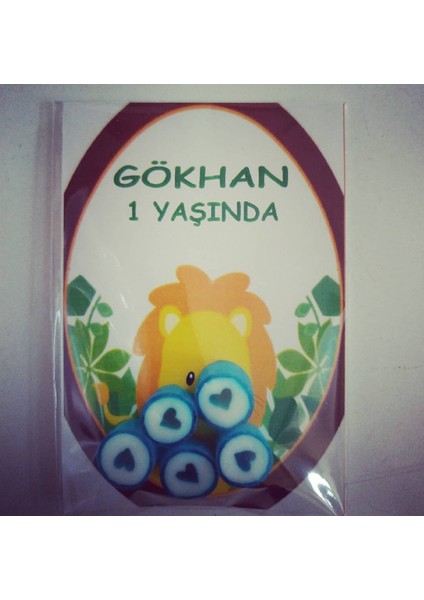 Mavi Kalp Bebek Şekeri 50 Adet
