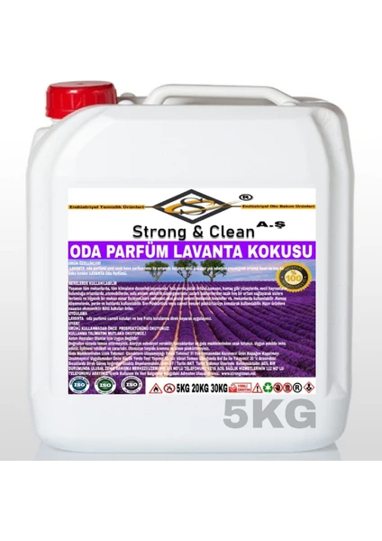 Strong & Clean Oda Parfüm Lavanta Kokulu 5 kg