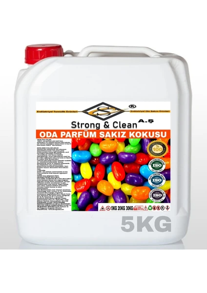 Strong & Clean Oda Parfüm Sakız Kokulu 5kg