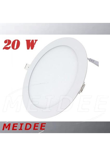 Sıva Altı LED Panel Yuvarlak 20W 1700 Lümen IP20 Sıva Altı LED Ampul Meıdee MDE05-201