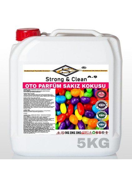 Oto Parfüm Sakız Kokulu 5Kg