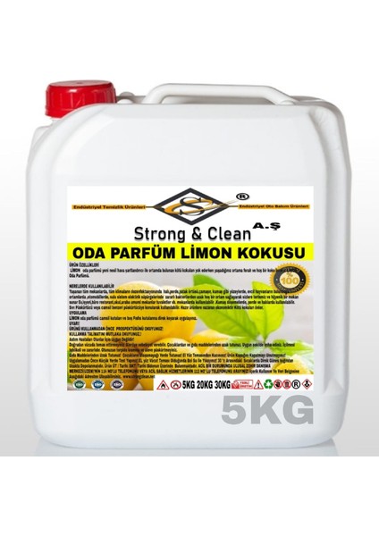 Oda Parfüm Limon 5 kg